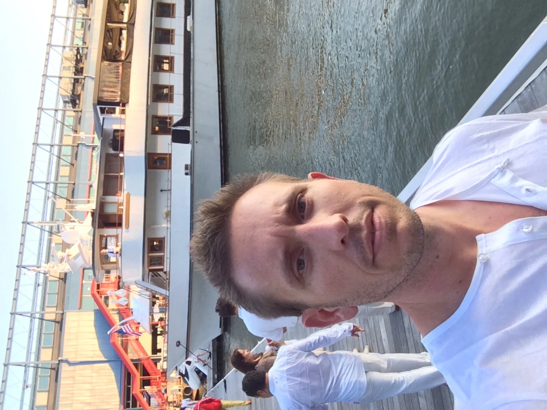 Joshua at a yacht event